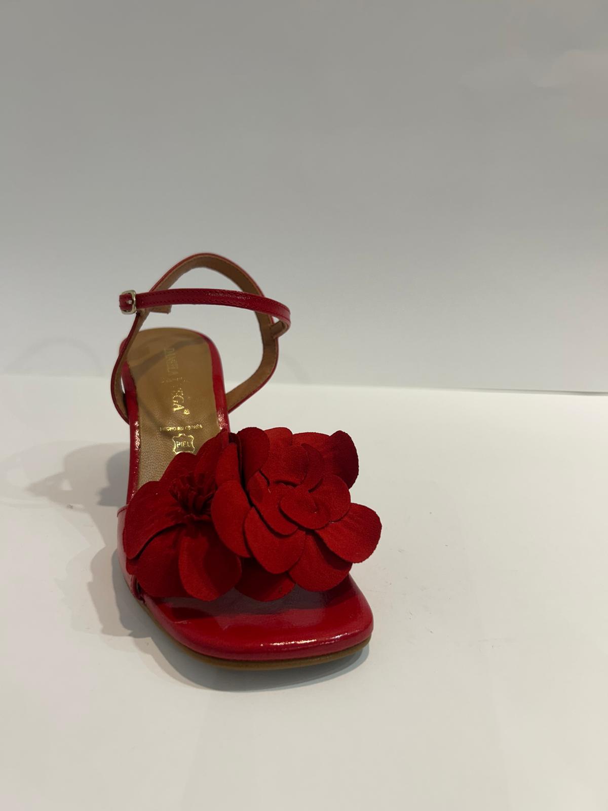 Sandalias de Fiesta Daniela X - Vega 2559 Rojo | Platino | Bronce - Imagen 5