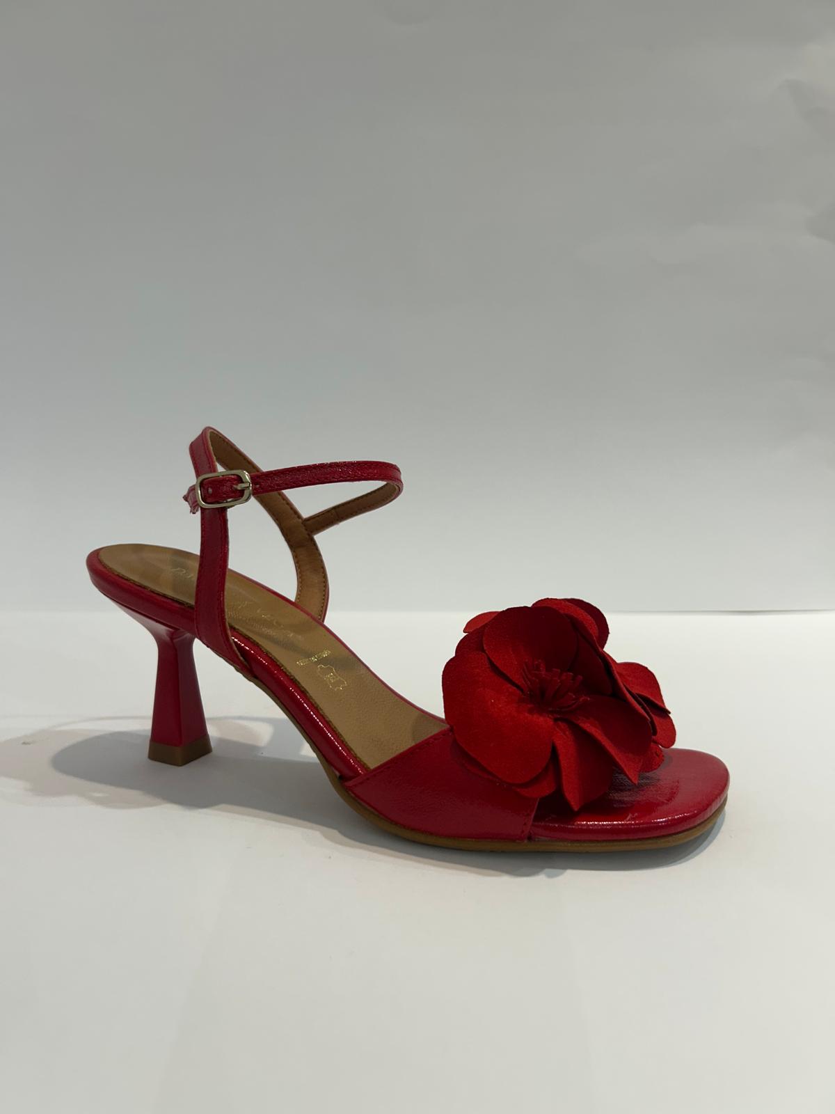 Sandalias de Fiesta Daniela X - Vega 2559 Rojo | Platino | Bronce - Imagen 7