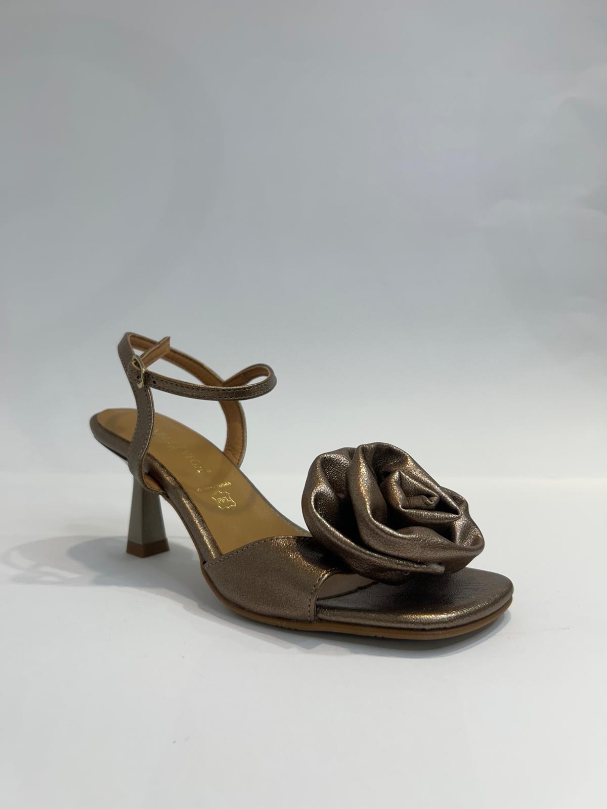 Sandalias de Fiesta Daniela X - Vega 2559 Rojo | Platino | Bronce - Imagen 3