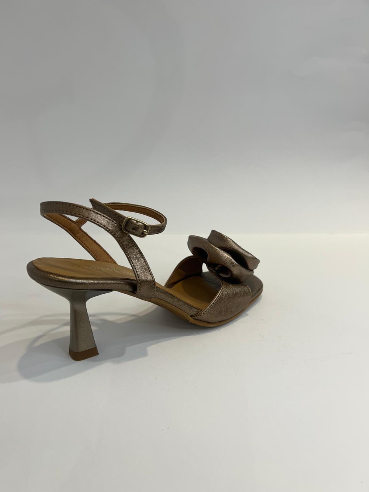 Sandalias de Fiesta Daniela X - Vega 2559 Rojo | Platino | Bronce - Imagen 2