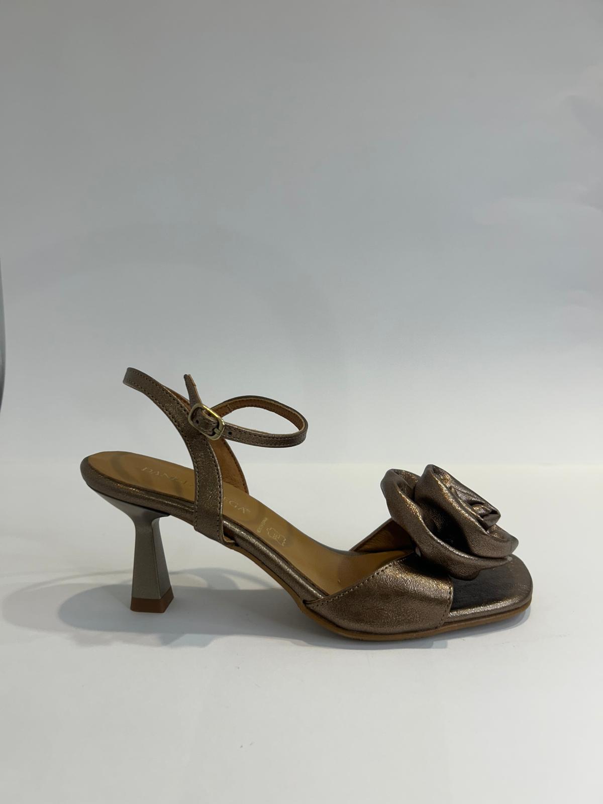 Sandalias de Fiesta Daniela X - Vega 2559 Rojo | Platino | Bronce - Imagen 4