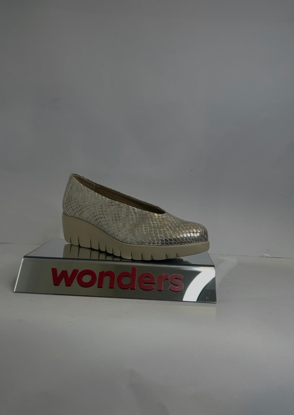 Zapatos cuñas -Metalizadas- WONDERS-C-33100 - Imagen 3