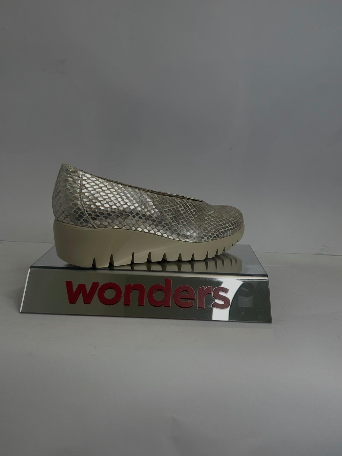 Zapatos cuñas -Metalizadas- WONDERS-C-33100 - Imagen 4